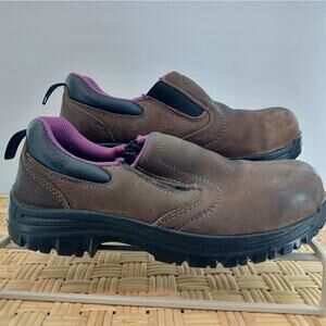 Avenger Work Boot Waterproof Steal toe Slip on Sneakers Women's 7